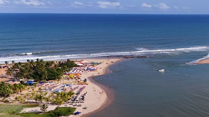 Vista aérea da Praia da Barra